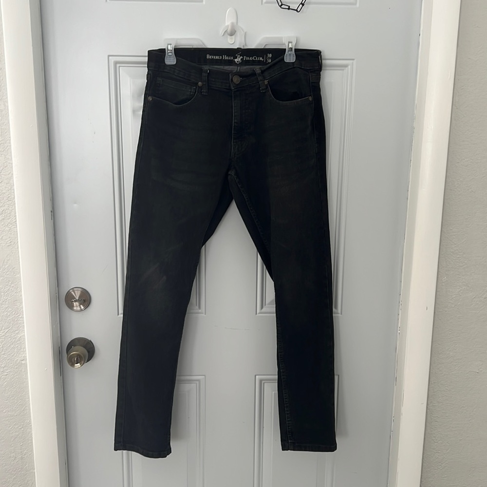 Beverly Hills polo club man Jeans 30x30 black wash